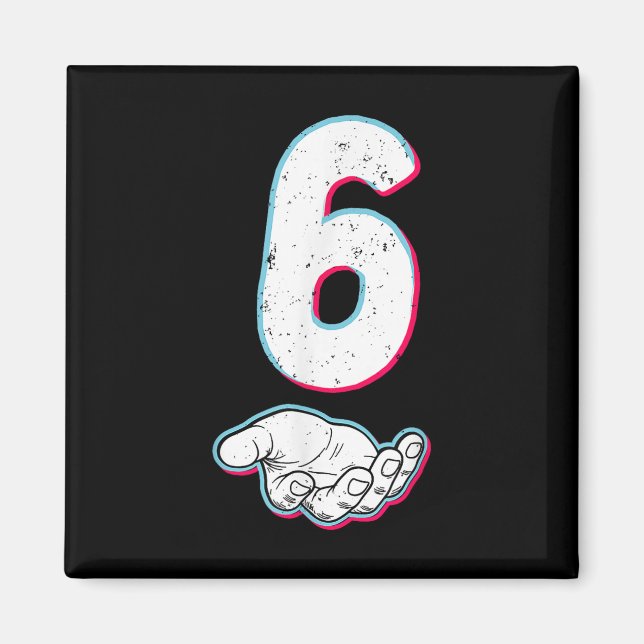 Imán Number 67 Matching Six Seven 6 7 Meme 6 7 Hallowee (Frente)