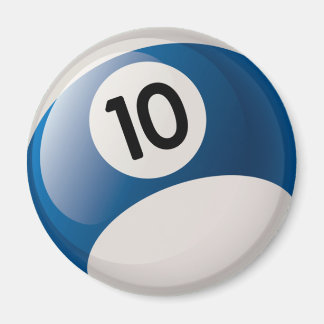 IMÁN NÚMERO 10 BILLIARDS BALL