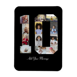 Imán Número 10 Collage de fotos