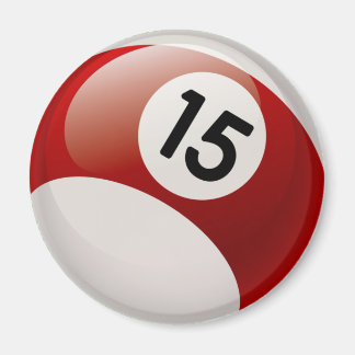 IMÁN NÚMERO 15 BILLARDS BALL