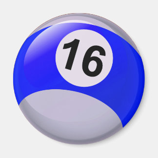 Imán Número 16 Bolsa de Billar