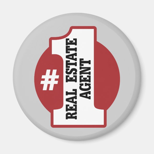 Imán Número 1 Agente inmobiliario (Frente)