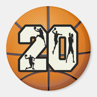 Imán Número 20 de baloncesto