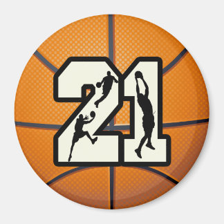Imán Número 21 Baloncesto