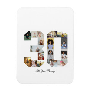 Imán Número 30 Collage de fotos