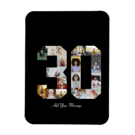 Imán Número 30 Collage de fotos