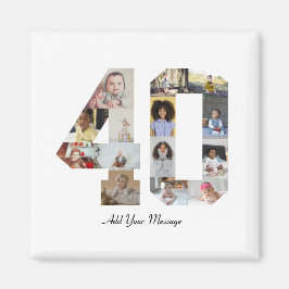 Imán Número 40 Collage de fotos