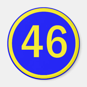 Imán número 46, en círculo