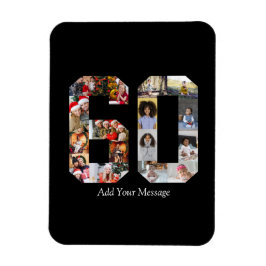 Imán Número 60 Collage de fotos