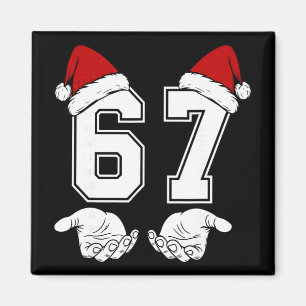 Imán Número 67 Coincidencia Seis Siete 6 7 Meme 6 7 Nav