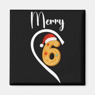 Imán Número 67 Navidad coincidente 6 7 Seis Siete 6 7 M