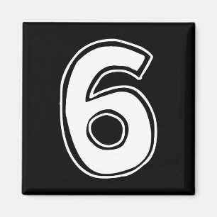 Imán Número 6 Seis Siete 6 7 Meme 67 Divertido Cumpleañ