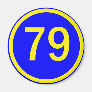 Imán número, 79, en círculo