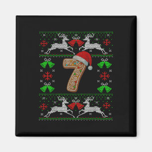 Imán Número 7 67 Meme Divertido Suéter Feo De Navidad