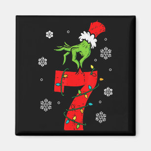 Imán Número 7 Coincidente 67 Meme 6 7 Navidad Chicos Ju