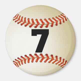 Imán Número 7 de béisbol