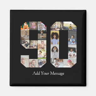 Imán Número 90 Collage de fotos