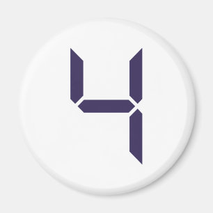 Imán Número - Cuatro - 4