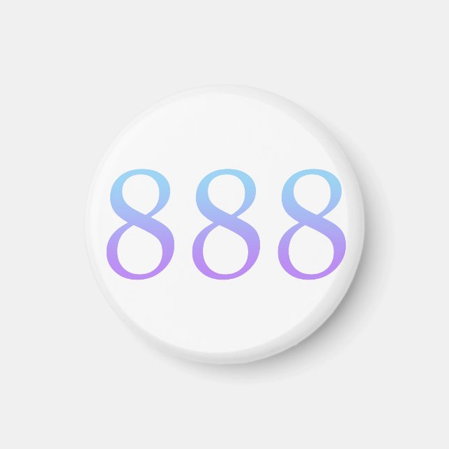 Imán Número de Ángel 888 - Equilibrio  (Frente)