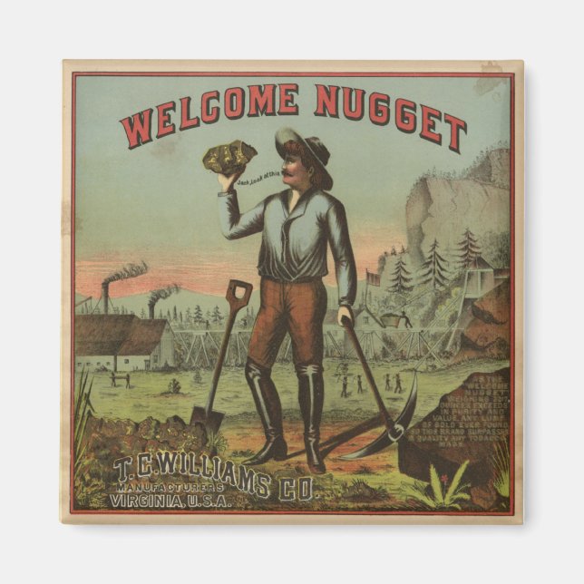 Imán Número de bienvenida-1904 (Frente)