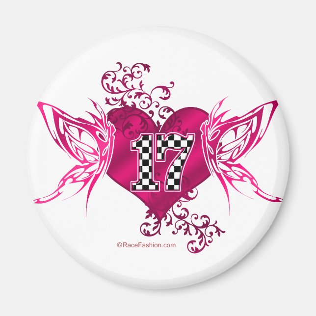 Imán número de carreras 17 (Frente)