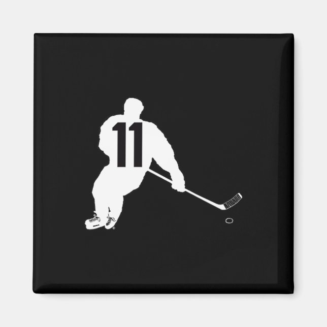 Imán Número de Hockey Once 11  (Frente)