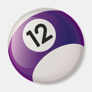 IMÁN NÚMERO DOCE BILLIARDS BALL