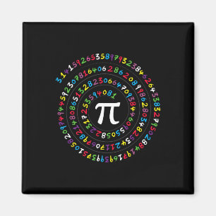 Imán Número Espiral Pi Ratio Docente Y Día Pi Estudiant