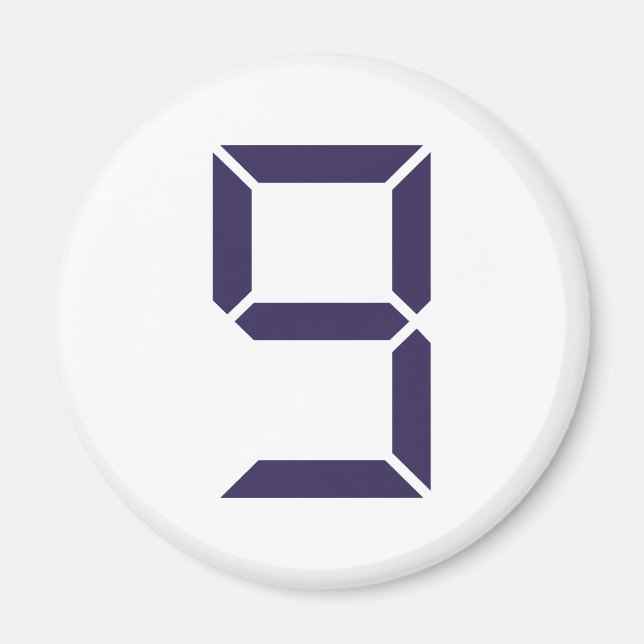 Imán Número: Nueve - 9 (Frente)