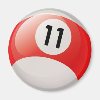 IMÁN NÚMERO ONCE BILLIARDS BALL