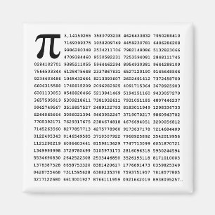 Imán Número Pi De 1000 Primeros Dígitos Símbolo mat