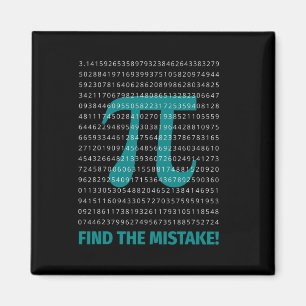 Imán Número Pi Math Dice Con Número Pi Encontrar La Nie