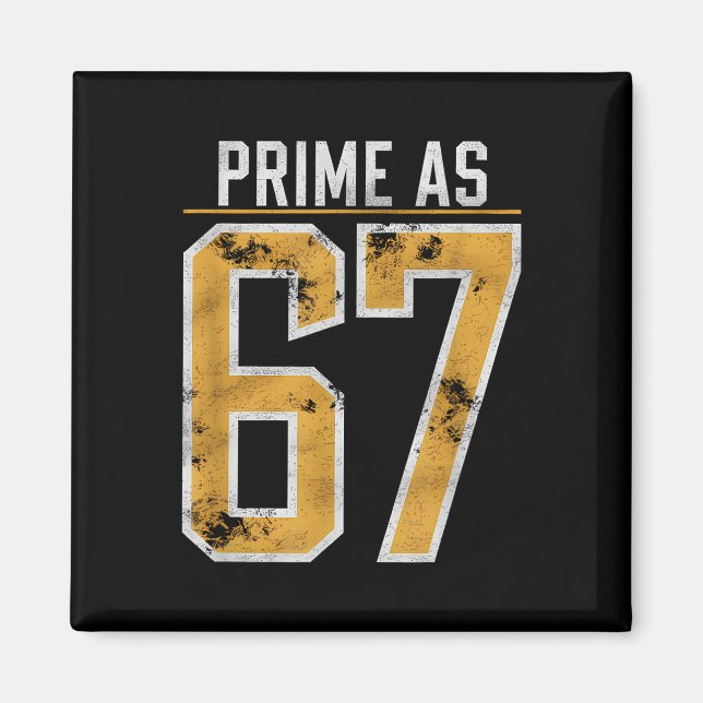 Imán Número primo como 67  (Frente)
