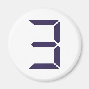 Imán Número - Tres - 3