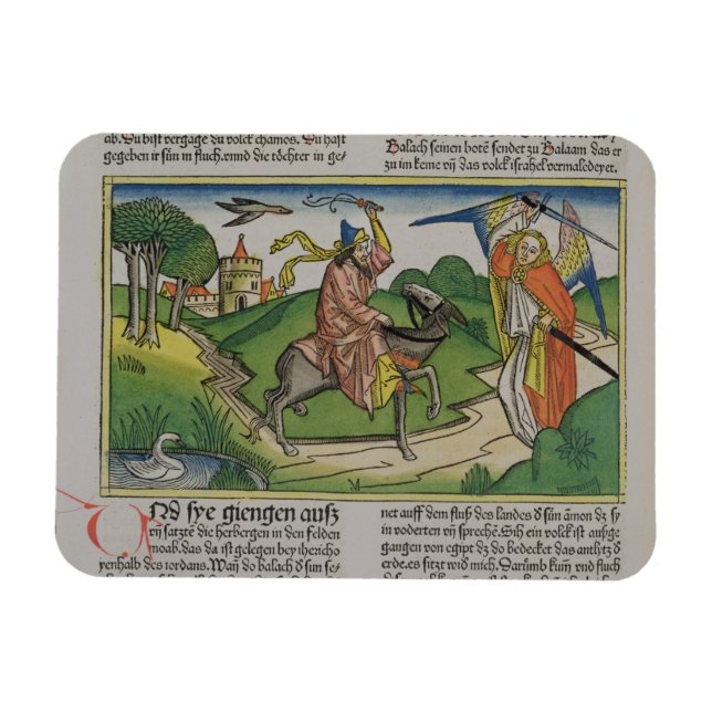 Imán Números 22 20-35 del trasero parlante de Balaam, d (Horizontal)