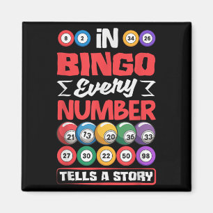Imán Números de bingo cuentan historia - Gambl de loter