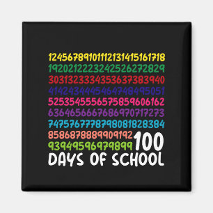 Imán Números de matemáticas 100º día de la escuela maes