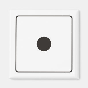 Imán Números DICE de pips 1 + su backgr.