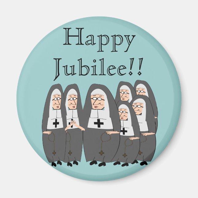 Imán Nun Jubilee Cards (Frente)