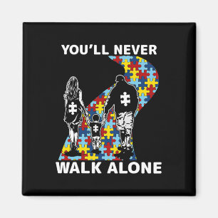 Imán Nunca caminarás sola por la conciencia del autismo