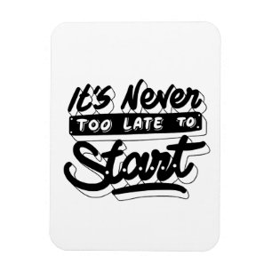 Imán nunca es tarde para comenzar el diseño motivaciona