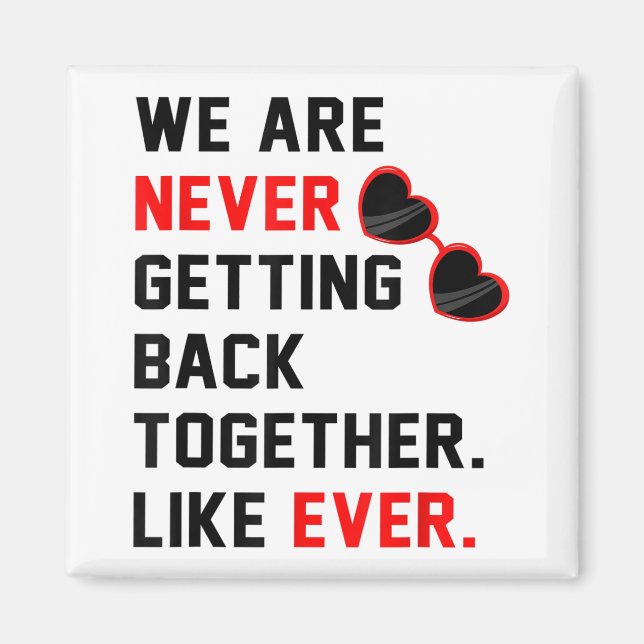 Imán Nunca Estamos De Nuevo Juntos Como Nunca Antes Red (Frente)