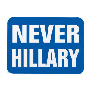 Imán NUNCA HILLARY para el presidente 2016