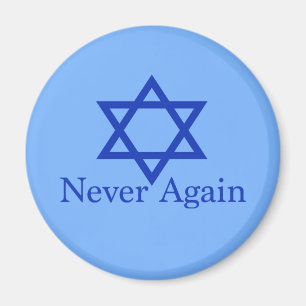 Imán Nunca más el recuerdo del Holocausto judío azul