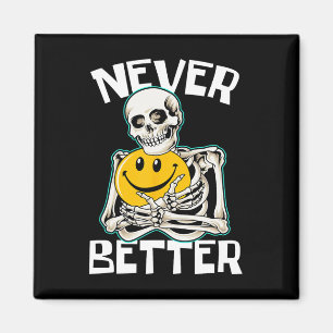 Imán Nunca mejor Skeleton Fun Skull Costueve de Hallowe