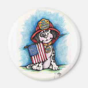 Imán Nunca olvidaremos al bombero del 9/11 Dalmatian