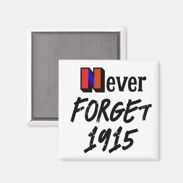 Imán Nunca Olvides 1915 (Anverso/Reverso)
