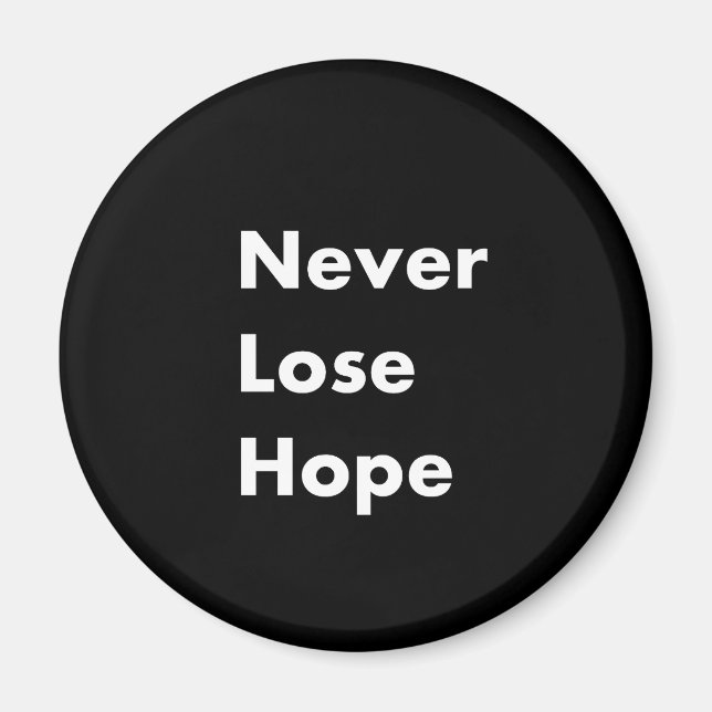 Imán Nunca perder la esperanza (Frente)