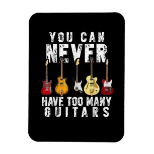 Imán Nunca Puedes Tener Demasiadas Guitarras Música Div
