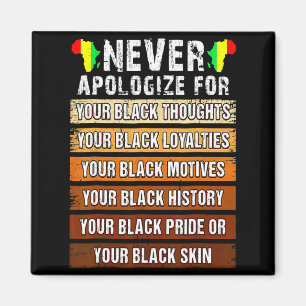 Imán Nunca Retro Disculparse Historia Negra Africana Me